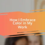 How I Embrace Color in My Work